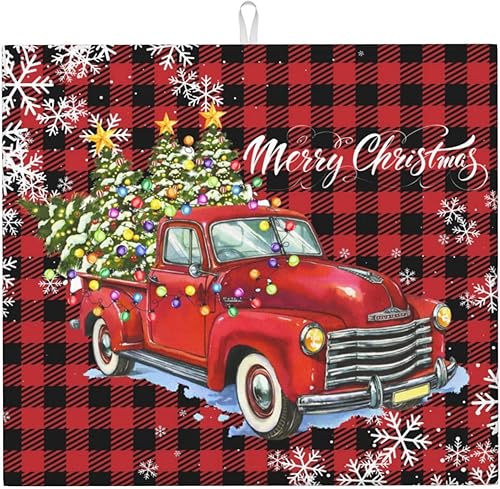 Miniatura 9 de Tapete de secado de platos de conejo de Pascua, tapetes reversibles de microfibra absorbente para encimera de cocina, 18 x 24 pulgadas