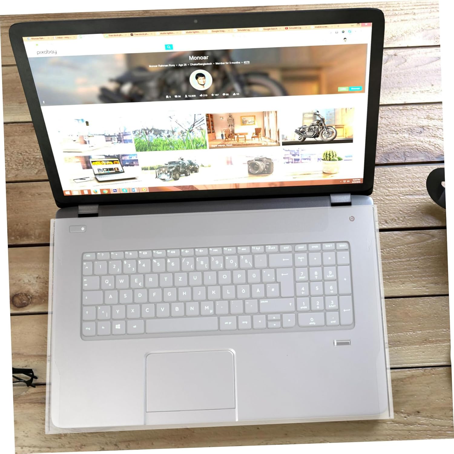 Transparent Laptop Keyboard Cover Ultra Thin Non Slip Keyboard Protector Case Lightweight Dust and Spill Resistant for Laptops