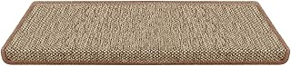 Copri gradini Sabang | Autoadesivo | Effetto Sisal | Set da 15 | Fatto in Germania | Rettangolare | Combinabile con la passatoia | Beige, 23,5x65cm