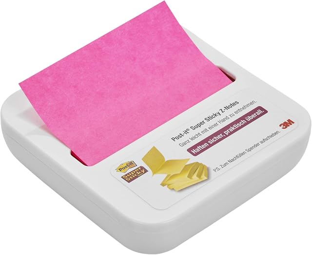 3m Genuine Post it Notes in Post it Note Dispenser Stick on Desk On Fridge. (1)