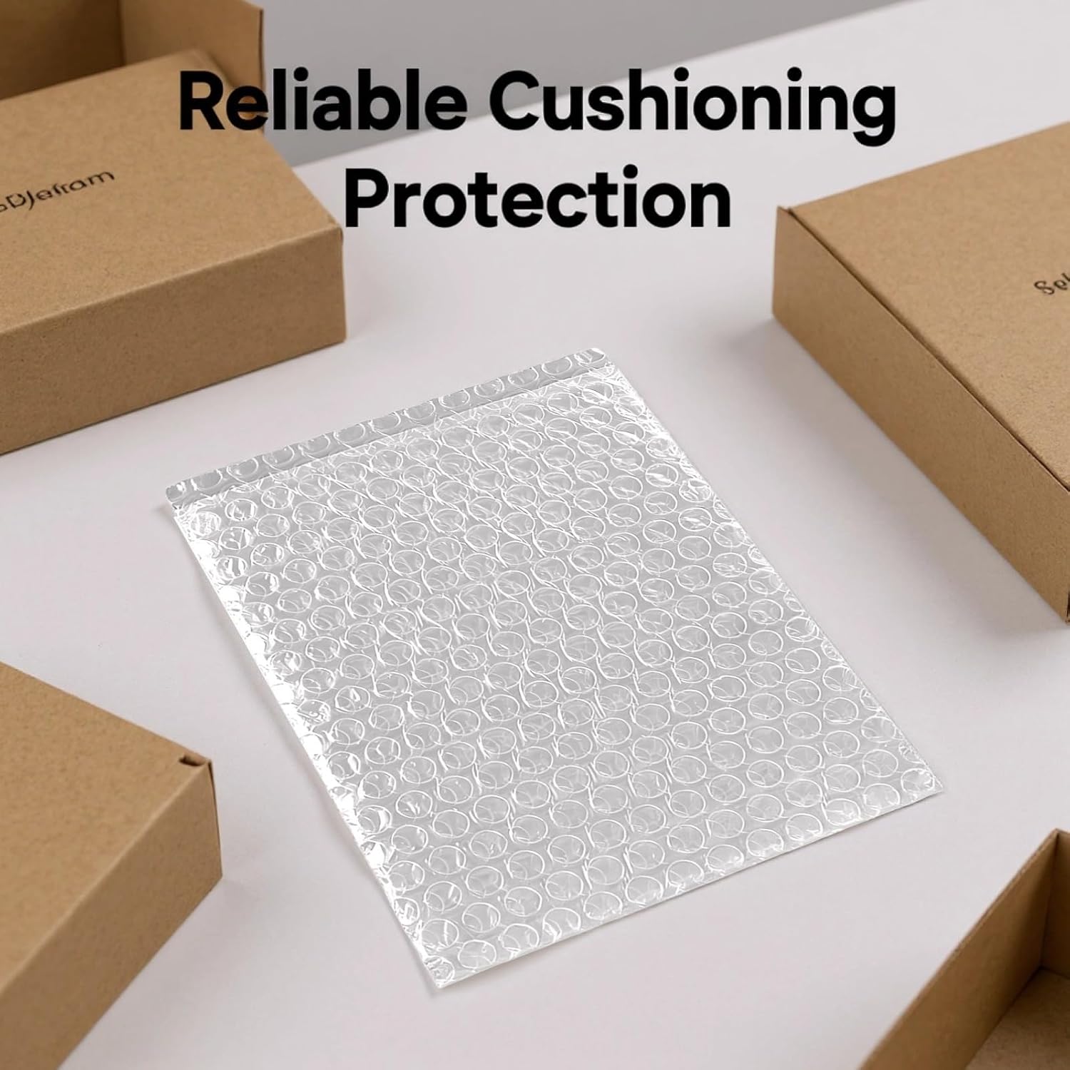 Shockproof Bubble Cushion Wrap Bags 100 Pcs, 7.9 X 9.8 in Pouches, Double Wall Clear Bags for Shipping and Moving