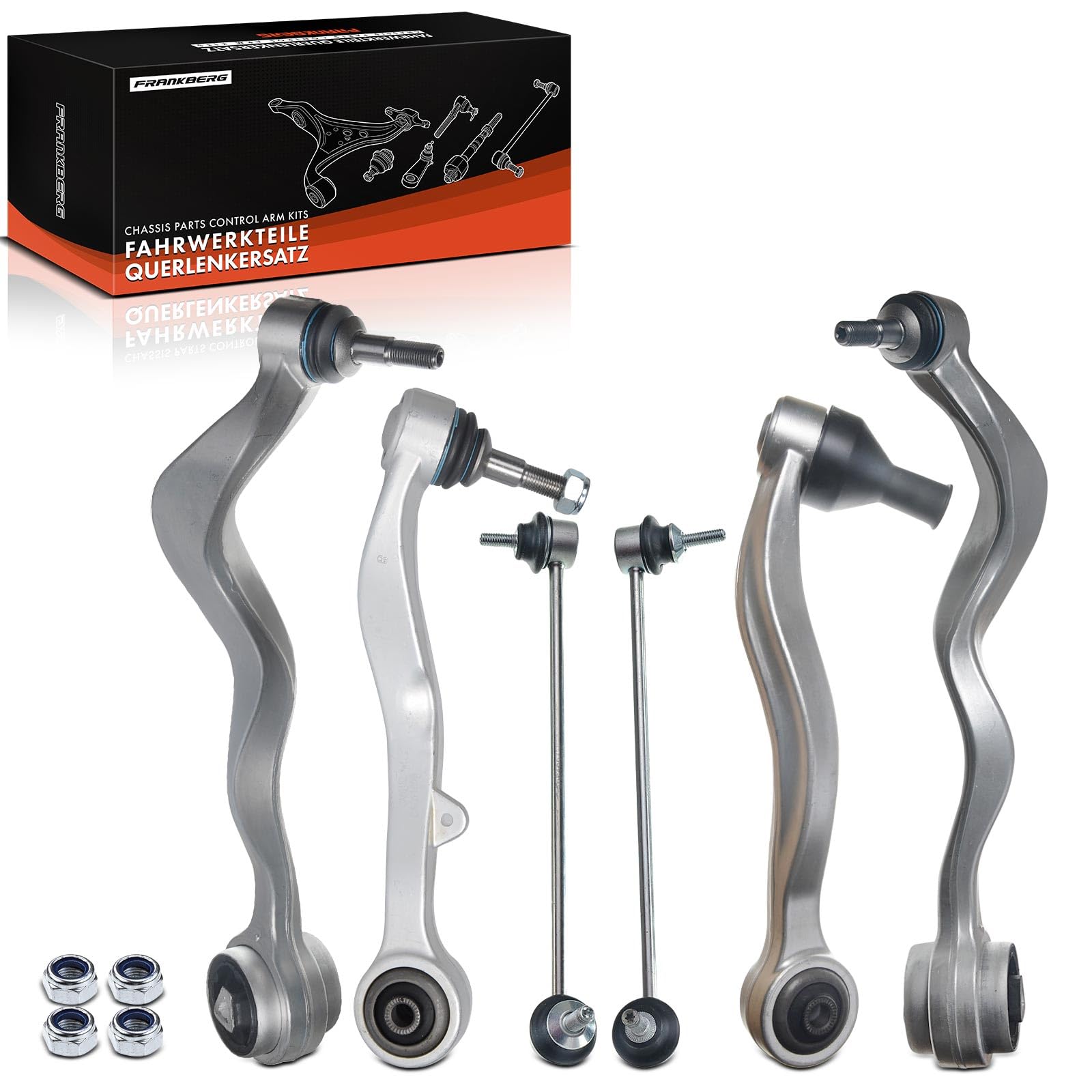 Frankberg 6x Brazo transversal Brazo de eje Compatible con Serie 5 Touring E61 Serie 5 E60 Replace# 3130678154