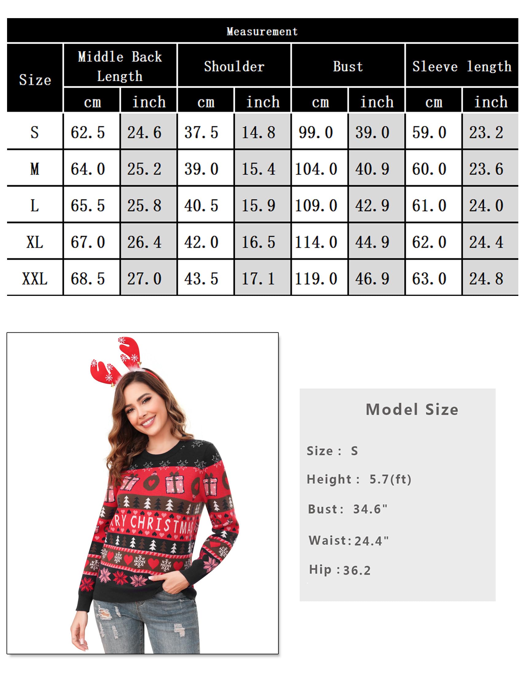Jersey Navideño Hombre Mujer Suéter Navidad Rojo Regalo Año