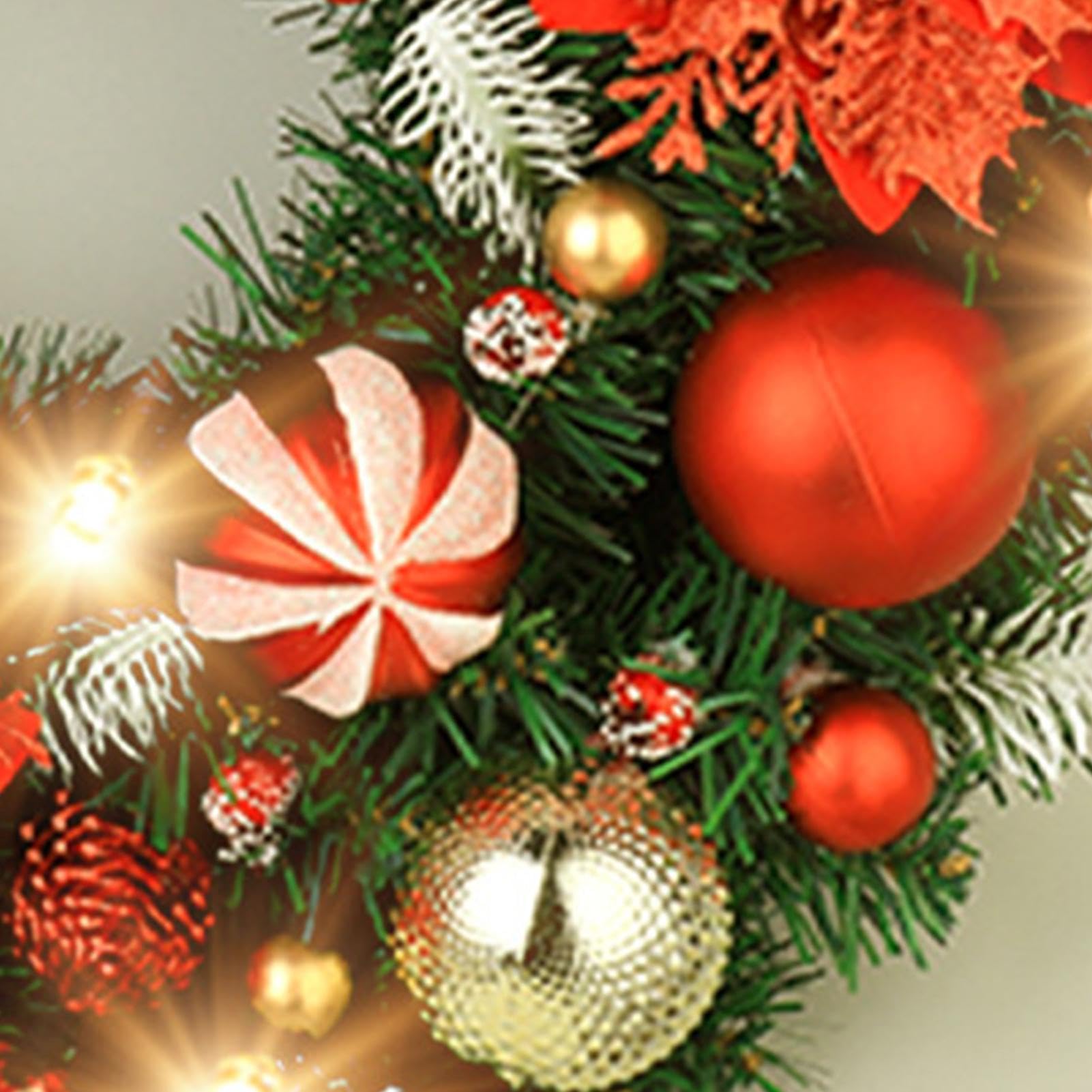 Weihnachtskranz Für Innenbereich Kugelblumen 41 Zentimeter Kranzdekoration