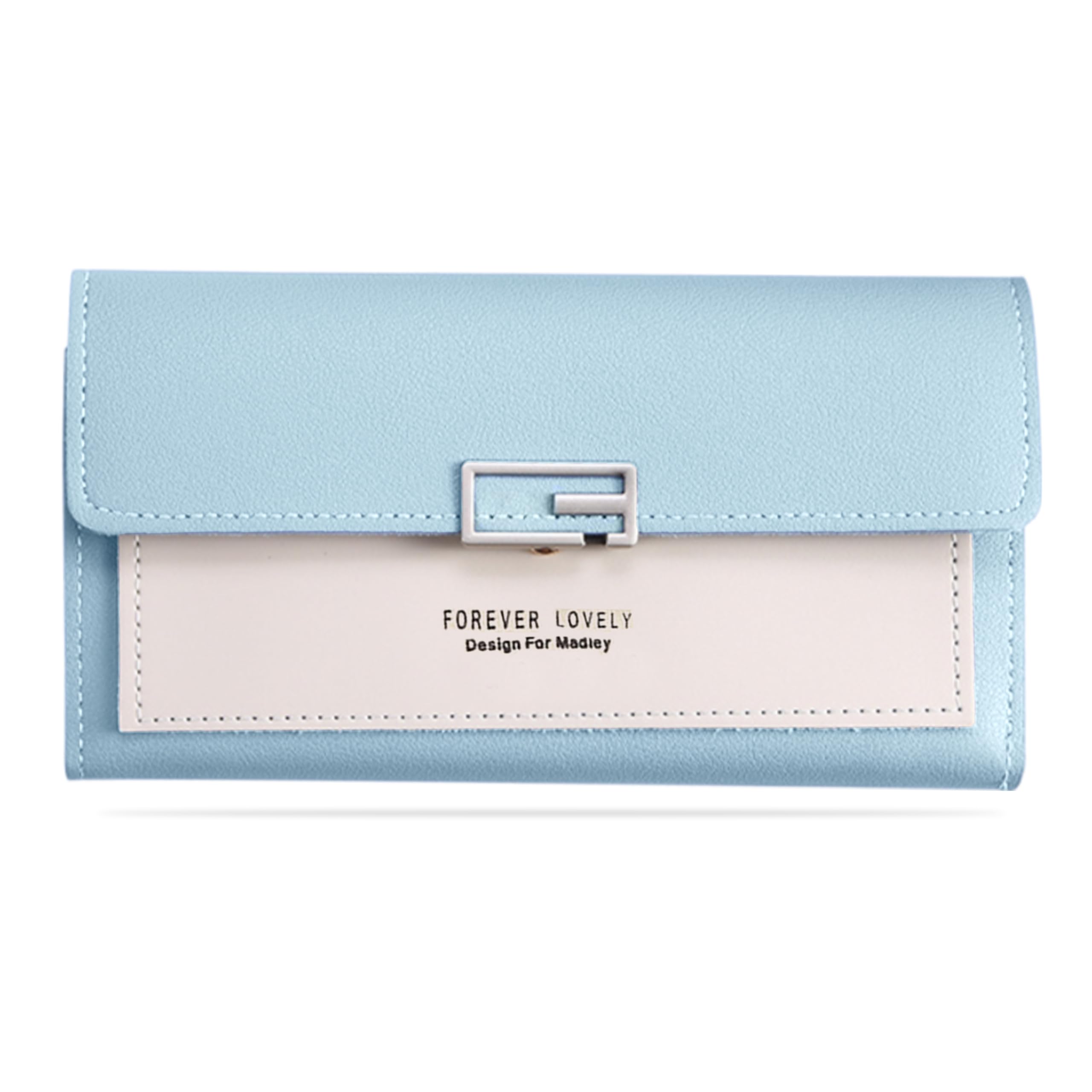 kraptick Women's Wallet -Stylish and Compact Purse Clutch Wallet for Women, Stylish Card Coin Holder, Debit Card Holder, Money Organizer and Travel Wallet for Women with 13 Slots (Blue)-picture-25