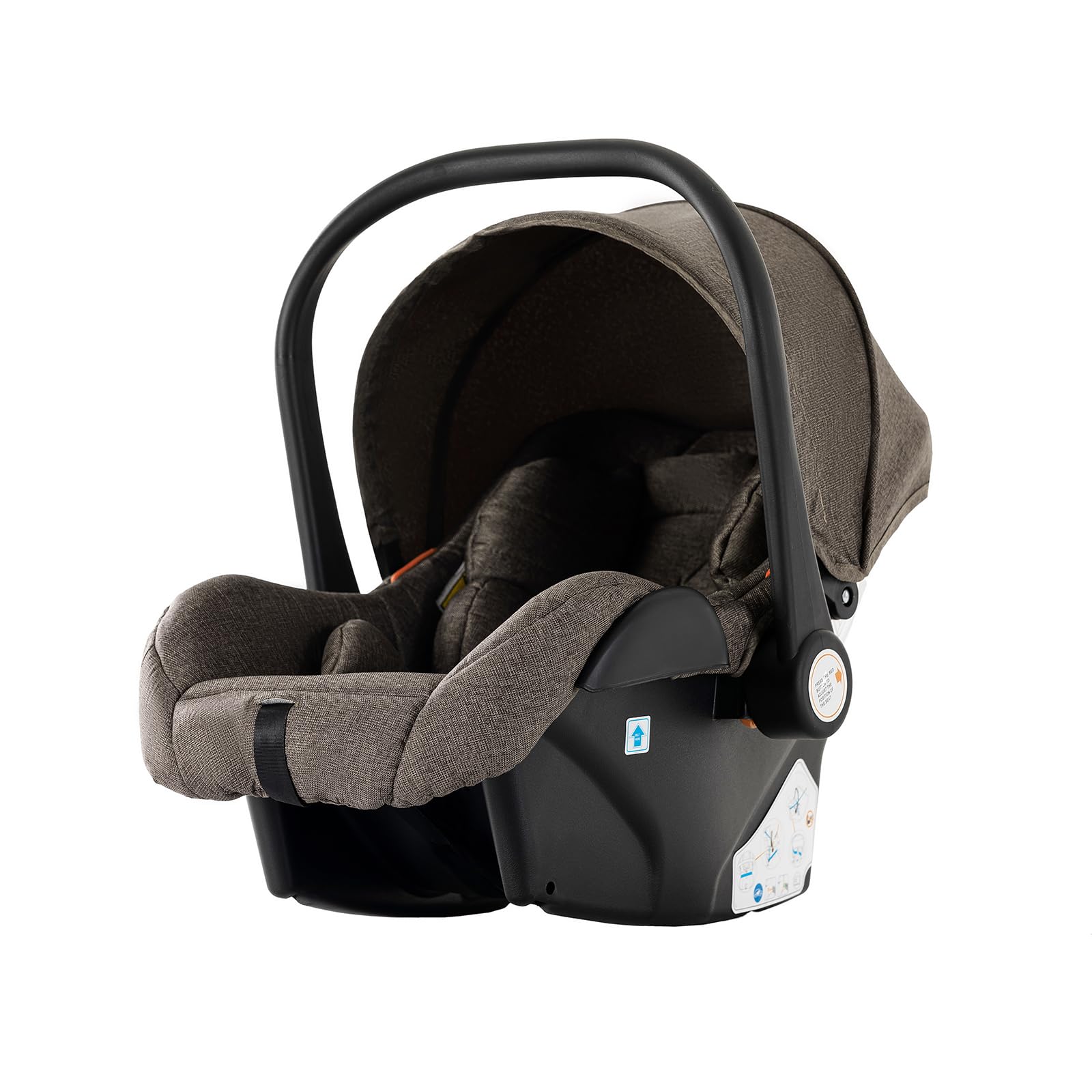 MoLi Kinderwagen 3 in 1, Kinderwagen mit Umkehrbarem Doppelschiebemodus, Buggy mit Großer Bequemer Babywanne, Kombikinderwagen 3 in 1 Rahmen Aluminiumlegierung Faltbar Hohe Landschaft (225 Chocolate)