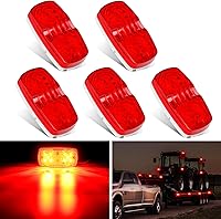 Vista 21 de Nilight 10 luces LED redondas de 3/4 de pulgada, indicadores laterales delanteros y traseros, lámpara de marcador de bala para camión, RV, coche