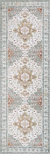 Miniatura 7 de Moynesa Alfombra lavable ultrafina Alfombra de pasillo de 2 pies 6 pulgadas x 8 pies, alfombra de cocina y baño, alfombra de entrada de pelo bajo