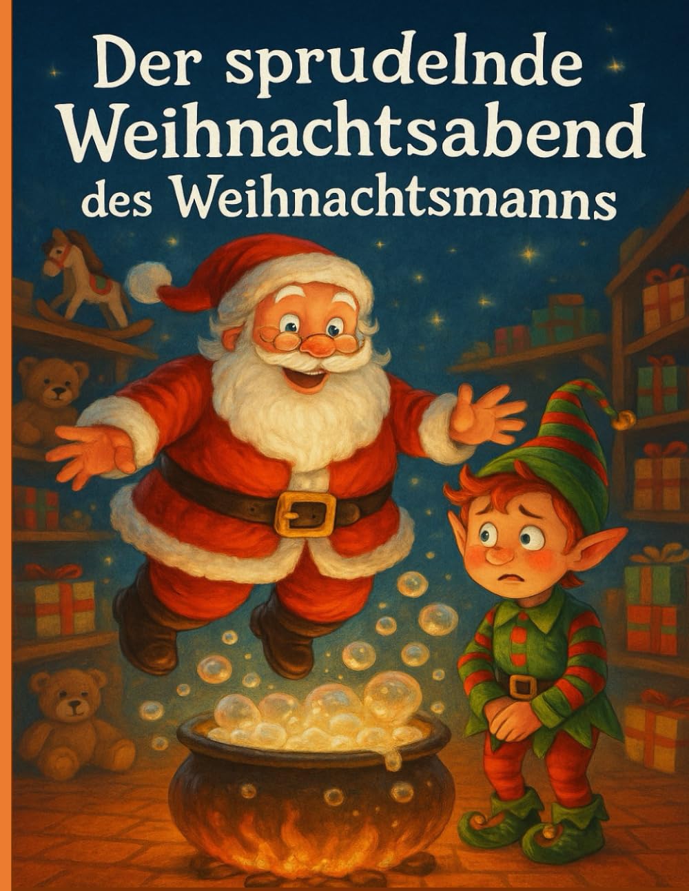 Der sprudelnde Weihnachtsabend des Weihnachtsmanns: Eine lustige Weihnachtsgeschichte über Magie, Freundschaft und ein kleines Missgeschick