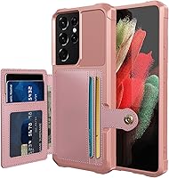 Vista 38 de Funda para Samsung Galaxy S23 Ultra con Portarjetas, Compatible con Soporte Magnético para Automóvil, Resistente a los Golpes de Servicio Pesado