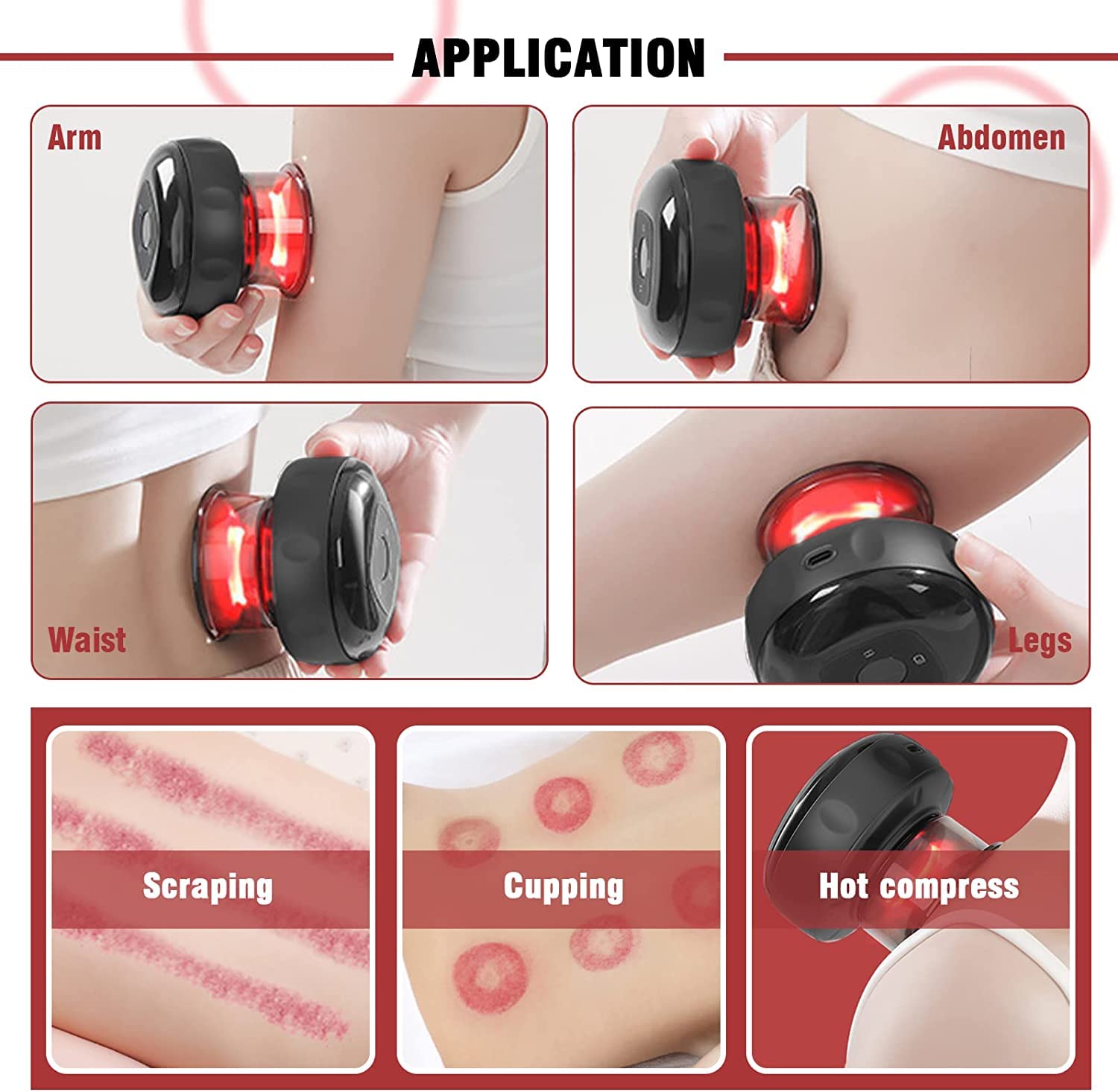 HOUZAIDE WORLD OF WELLNESS & CARE Smart Dynamic Cupping Therapy Set - Vacuum Therapy Machine, Cellulite Remover with 6 Massage Modes, Heating Therapy with Suction (6 Gear Black) Holi gift options HOUZAIDE WORLD OF WELLNESS & CARE Smart Dynamic Cupping Therapy Set - Vacuum Therapy Machine, Cellulite Remover with 6 Massage Modes, Heating Therapy with Suction (6 Gear Black) Holi gift options