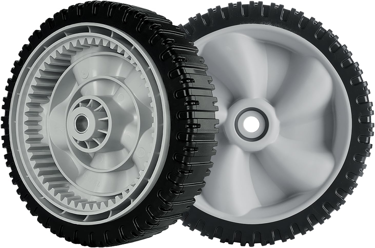 734-04581 Front Drive Wheels - 8" Lawn Mower Wheels Replacement for 634-0190A Compatible with Yar d Man, Crafts man, M TD, Yard Ma chines, Hus kee Self Propelled Walk Behind Lawn mower Wheel, 2 Pack
