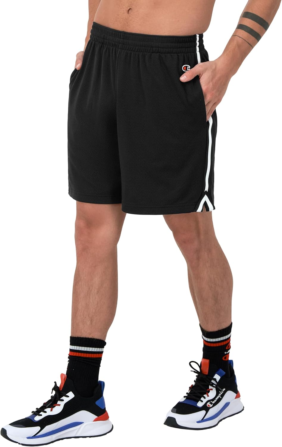Champion, Lightweight Attack, Men's Mesh Shorts with Pockets, 7" - Image 3