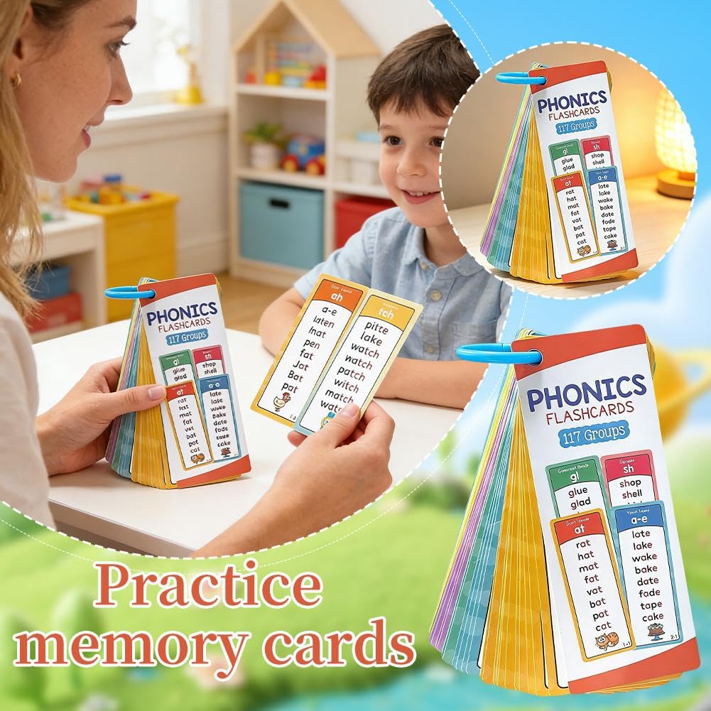 Amazon | Prndkhn フォニックス ワードカード 117 サウンドグループ