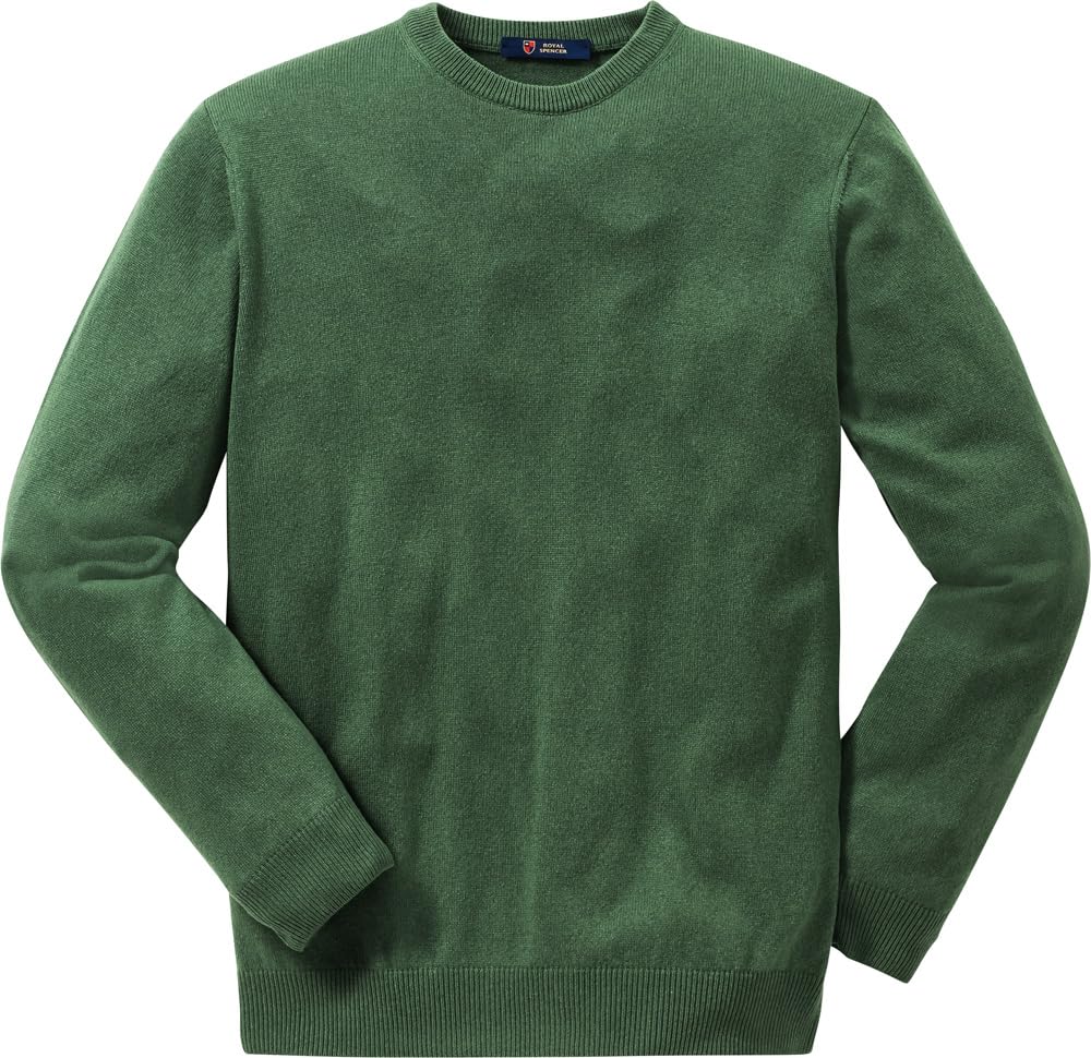 Herren Rundhals-Pullover aus Kaschmir-Seide, Kaschmirpullover in Mehreren Farben, kuscheliger Winterpullover, angenehm zu tragen, Bordeaux, M - 3XL