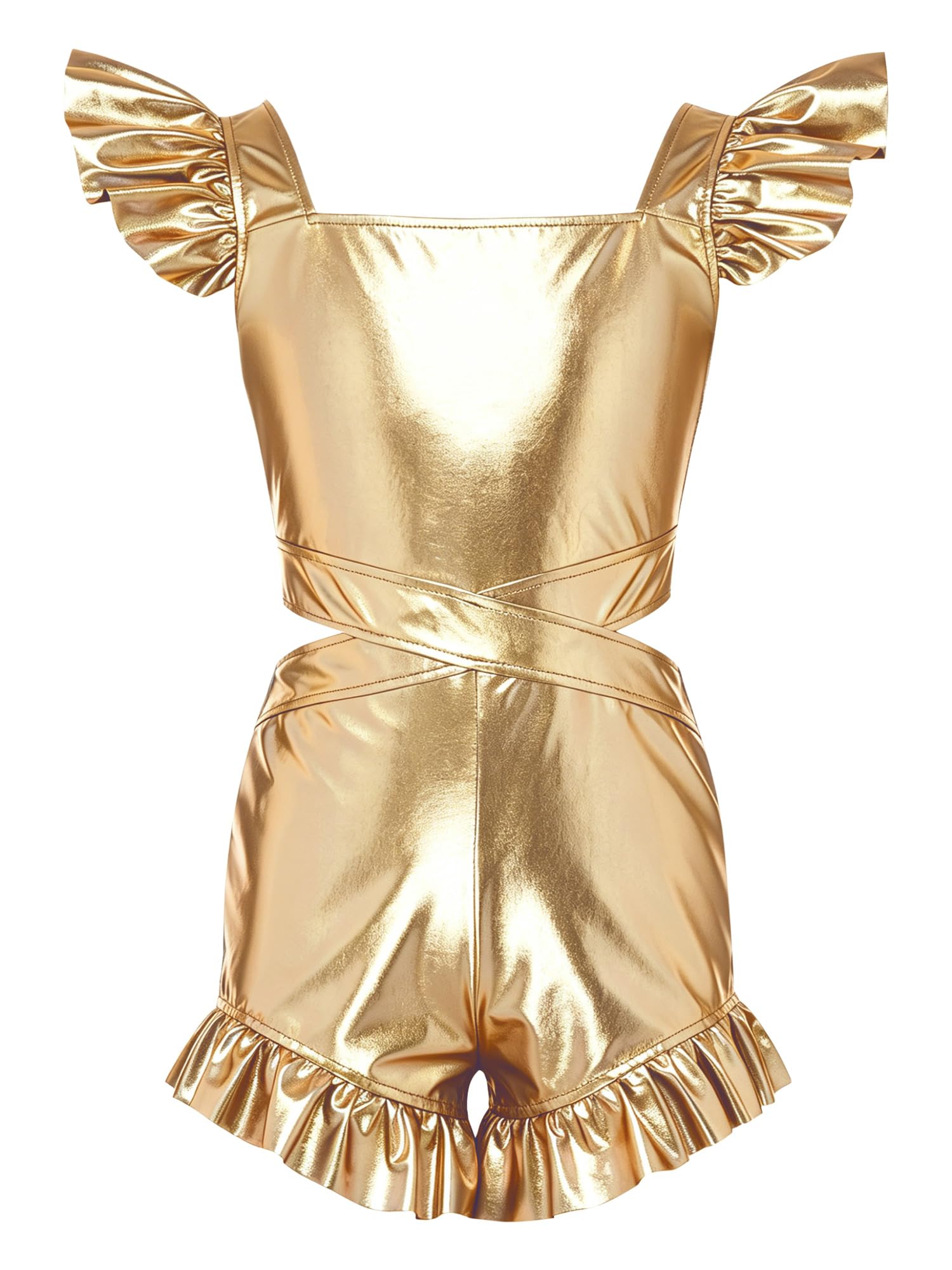Salopette scintillante filles pour danse et carnaval | Combinaison de jazz enfants