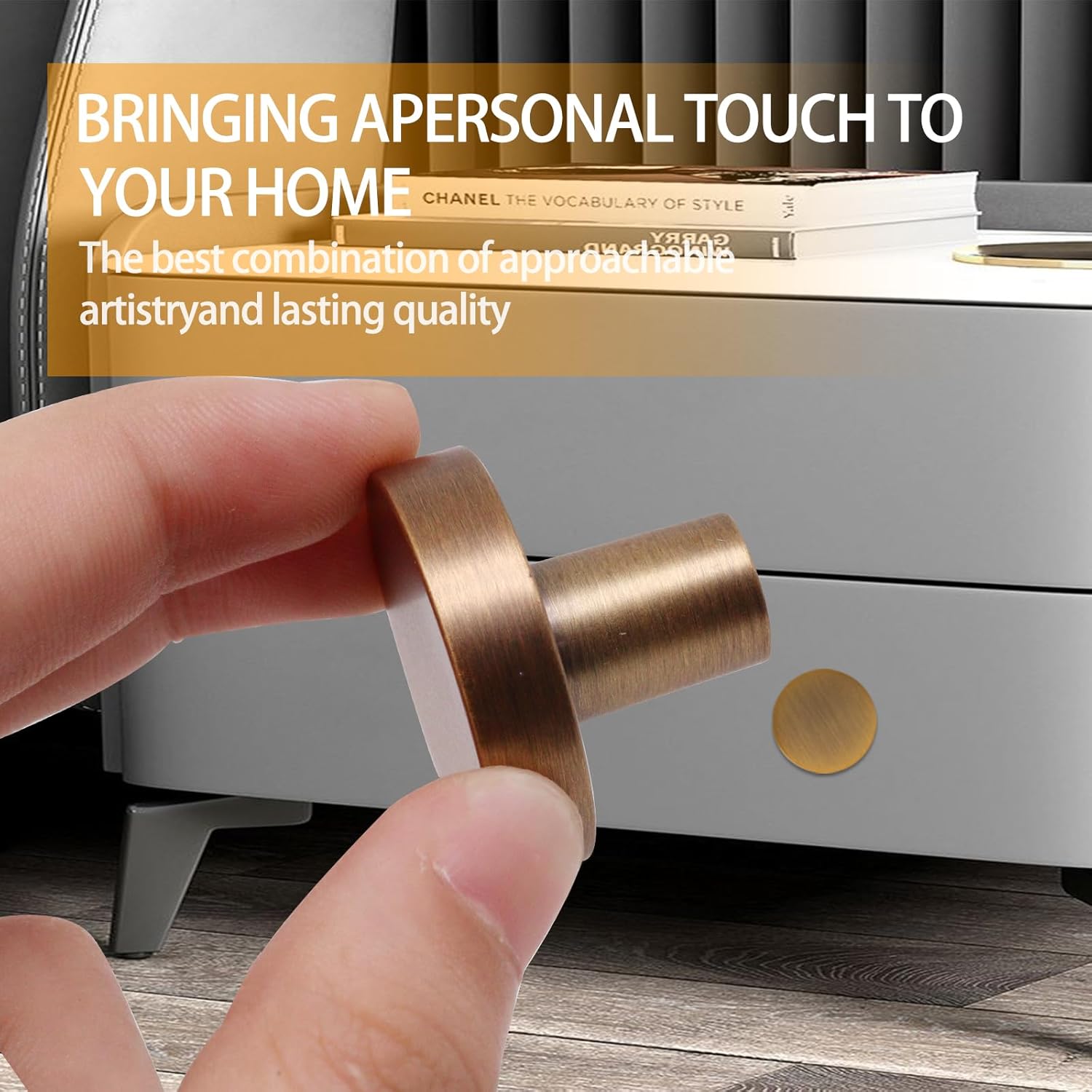 Cabinet Knobs Oil-Rubbed Bronze 6 Pack, Bronze Round Drawer Knobs Kitchen Cabinet Door Knob Cupboard Knobs for Dresser Drawers Cabinets