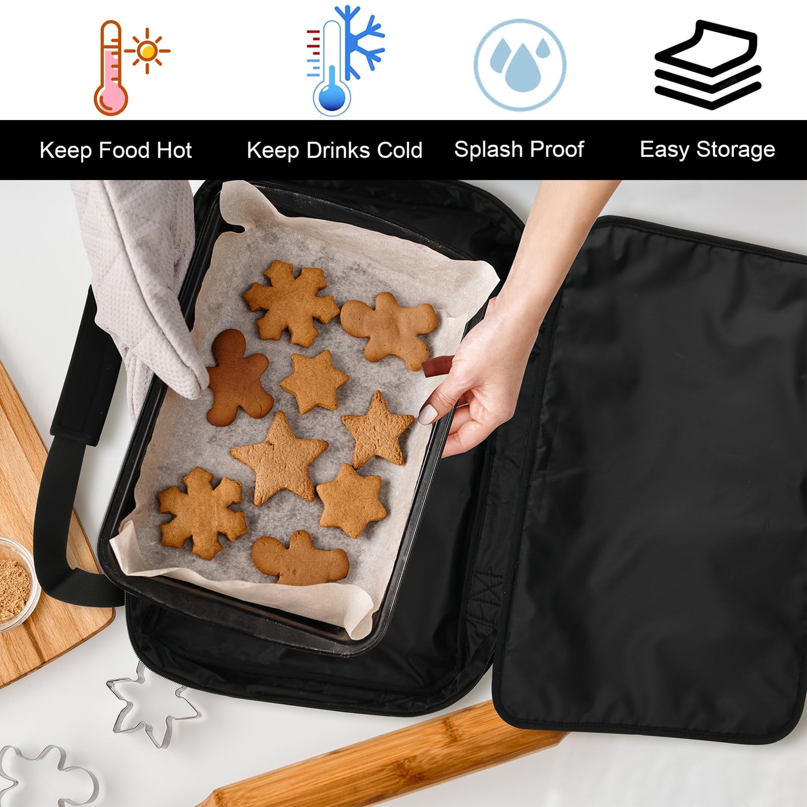 Borsa termica per la consegna della pizza,Borse isotermiche per il trasportatore di pizza,Borsa per il trasporto di cibo - Borsa per la consegna di cibo isolata, Borsa per la consegna
