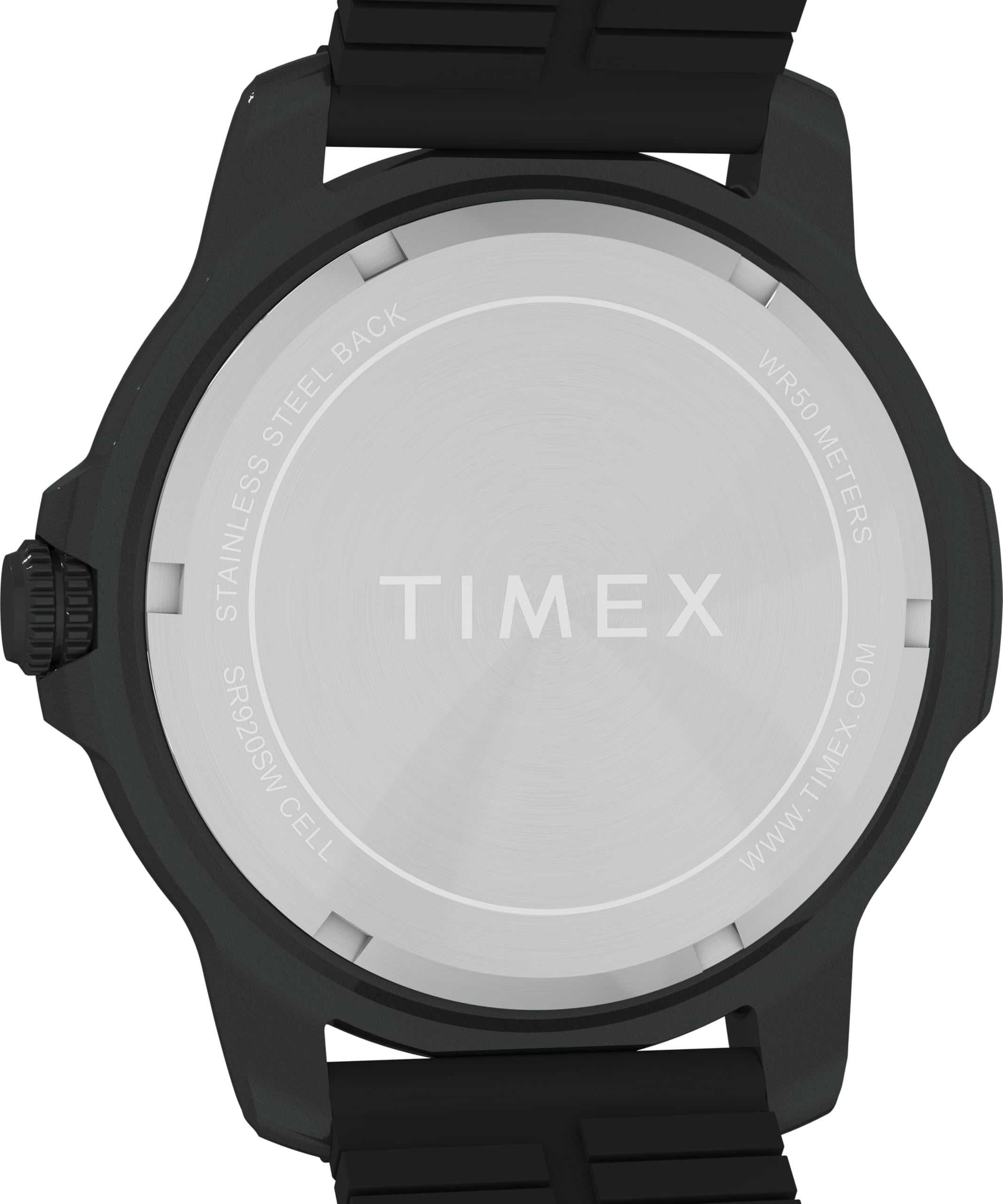 Timex Męski zegarek kwarcowy Expedition Timber 42 mm - czarny silikonowy pasek z czarną tarczą i etui TW4B34800