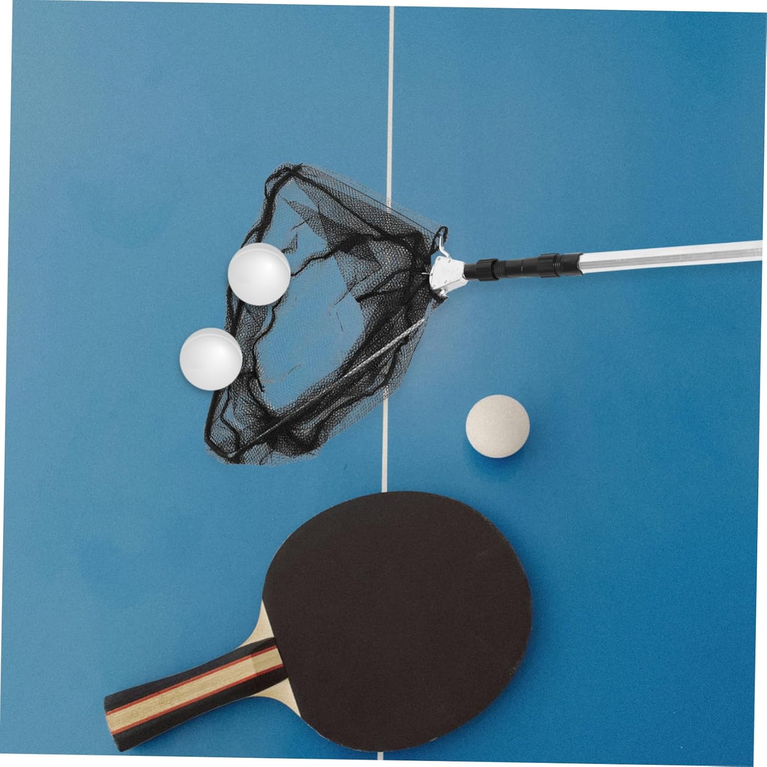 VICASKY Telescopic Pong Ball Picker Portable Collector for Balls Table Tennis Net Retriever Efficient Tool for Training