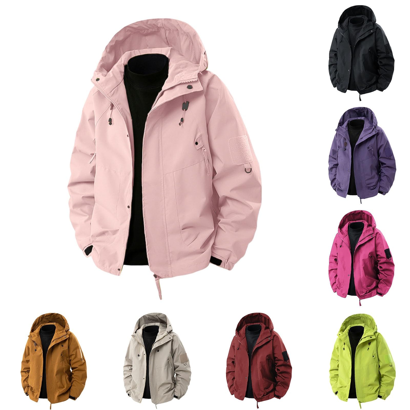 Generisch Windjacke Outdoorjacken für Herren Damen im Frühling