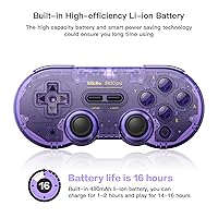 Vista 5 de 8Bitdo SN30 Pro Wireless Bluetooth Controller with Joysticks Rumble Vibration USB-C Cable Gamepad Compatible with Switch,Windows, Mac OS, Android