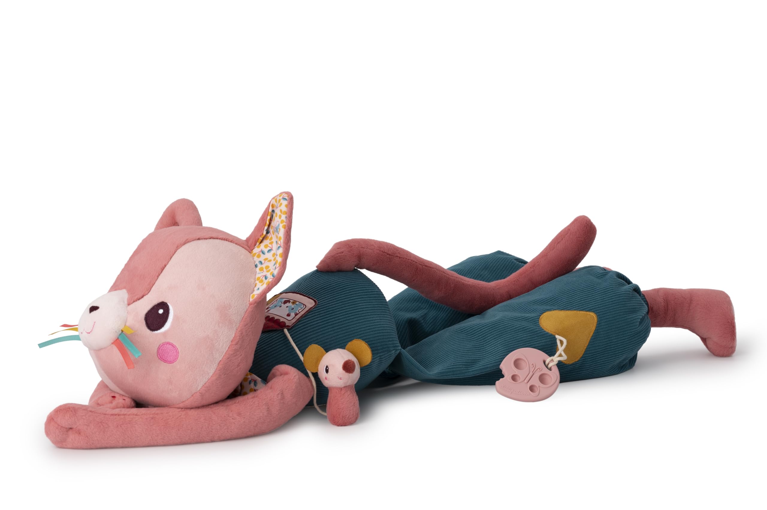 LILLIPUTIENS - Gatto di Peluche Maxi attività - Ideale per la Decorazione e Il Gioco della cameretta - Altezza 87 cm - Suoni e attività Multiple - Materiali Morbidi - 87 cm - da 6 Mesi