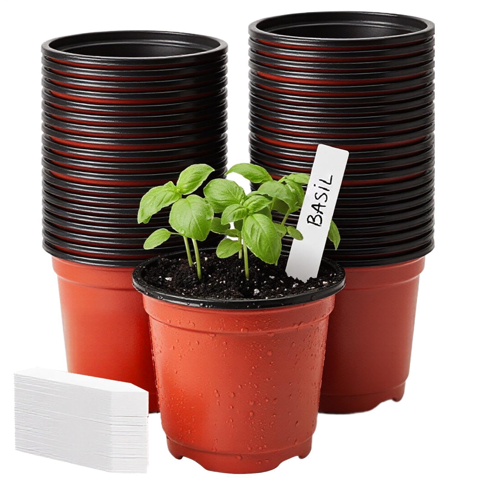 Pots de pépinière pour jardin et terrasse lot de 100 pots de fleurs