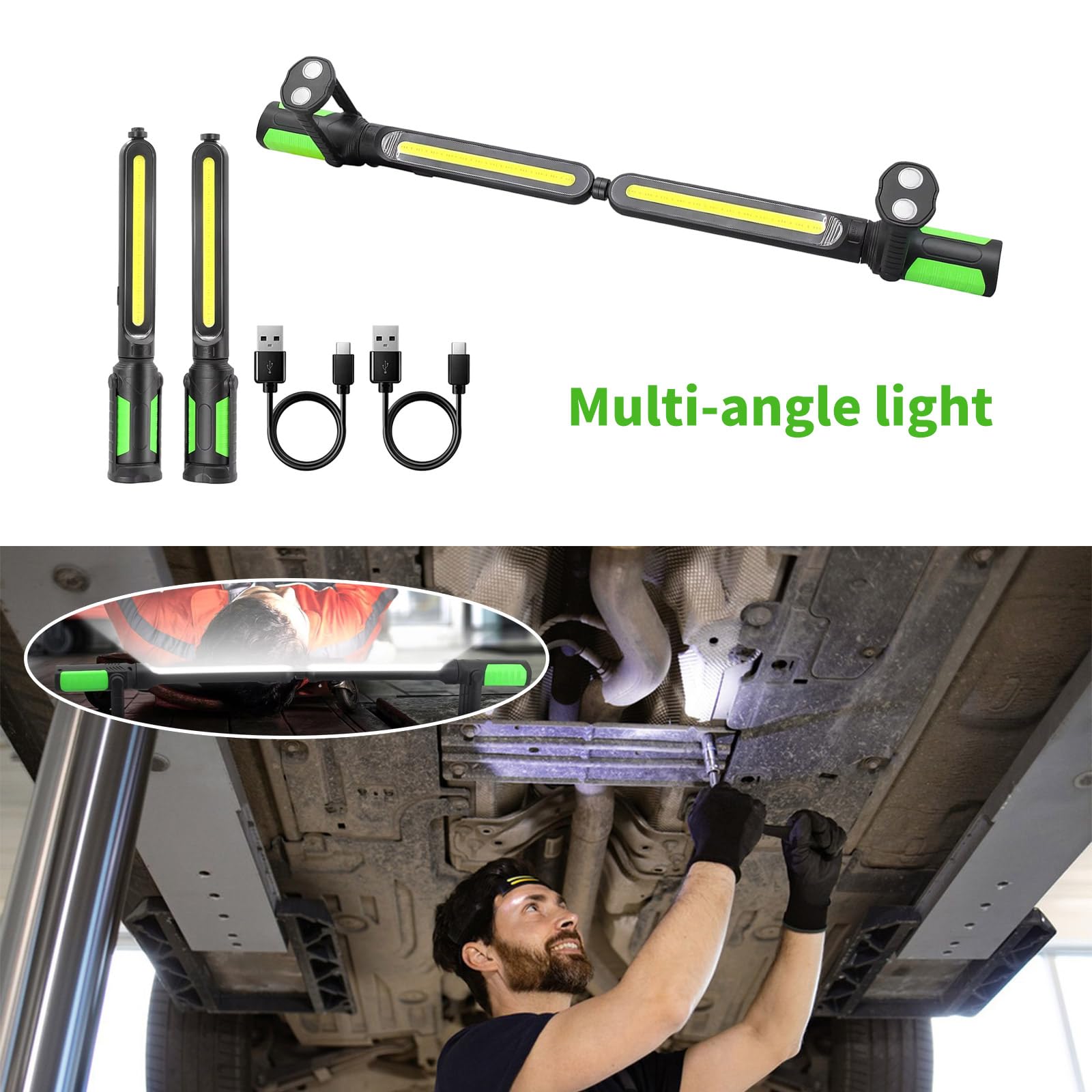 Luce di lavoro 2400LM con 3 approcci di illuminazione per la crisi