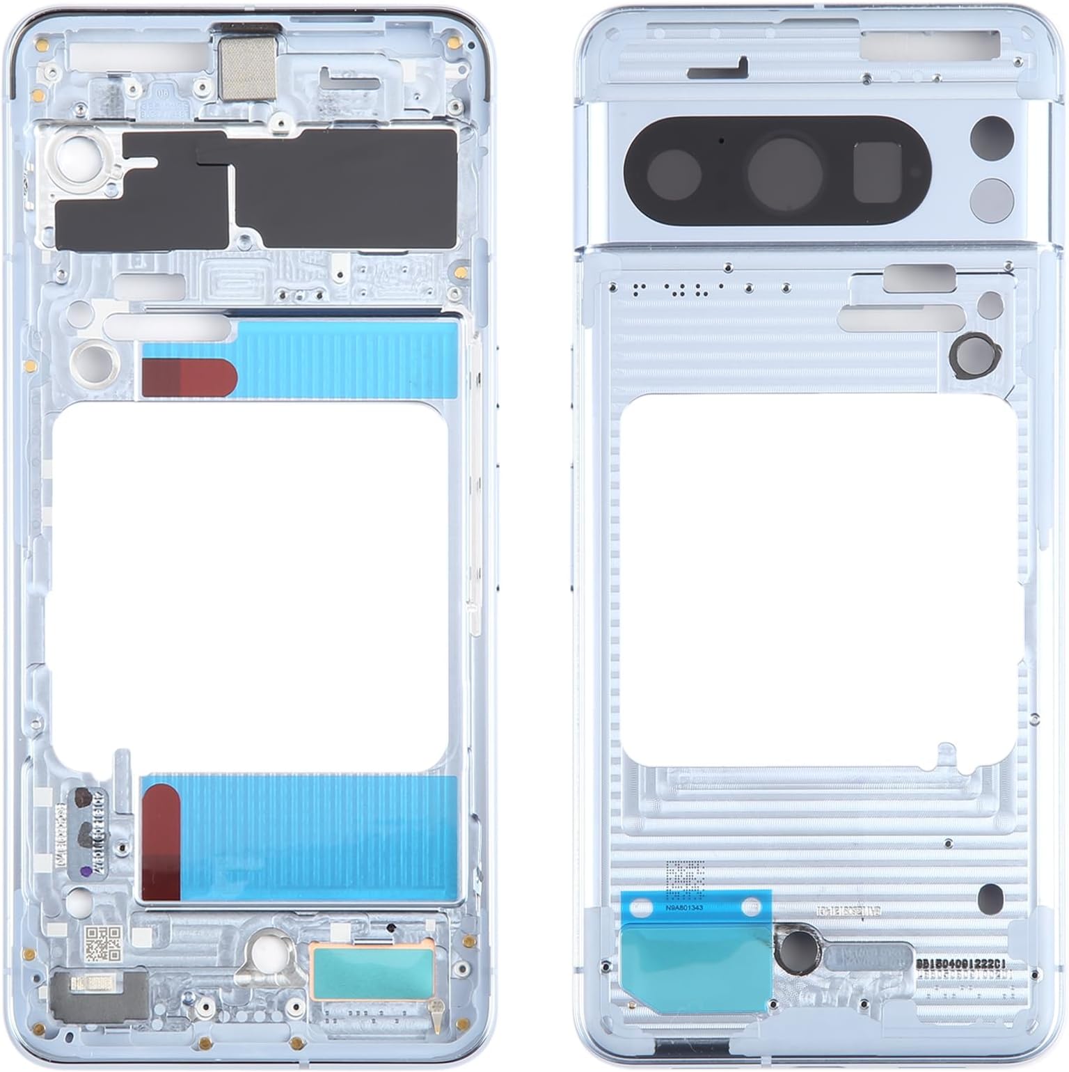 携帯電話フレーム ベゼル プレート 交換用 Google Pixel 8 Pro オリジナル フロント ハウジング LCD フレーム ベゼル プレート、交換アセンブリ、簡単 DIY 修理