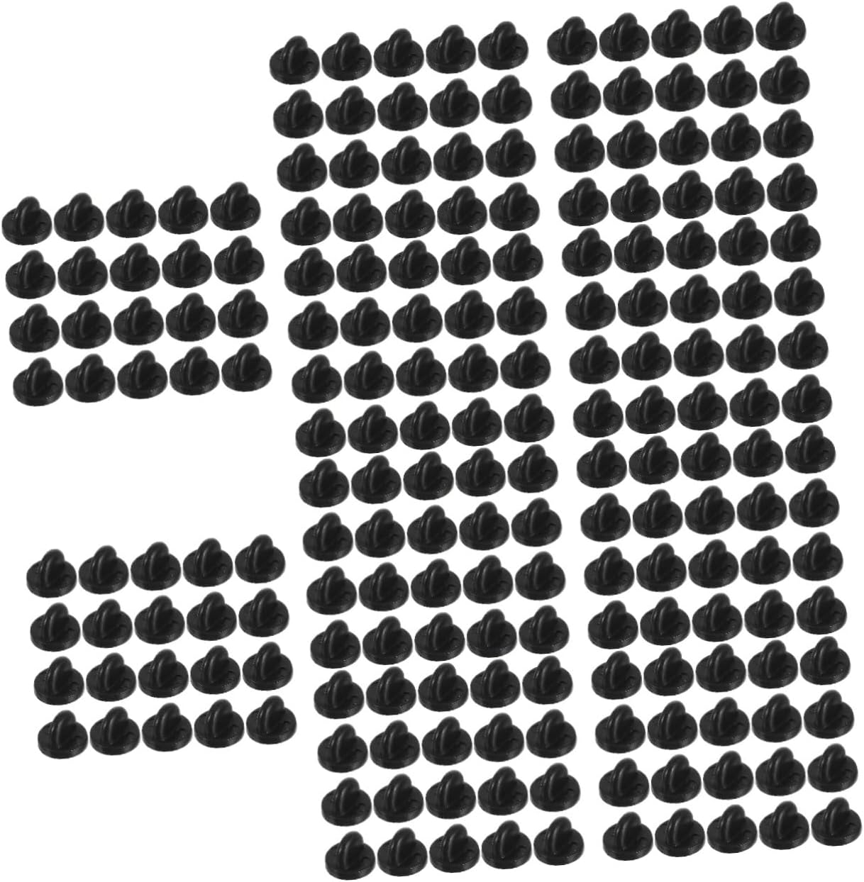 2000pcs PVC Pin Backs for Uniform Badge Replacement Easy-Grasp Brooch Clasp for Name Tags Jewelry Making Craft Projects Essential Accessory for Tacks