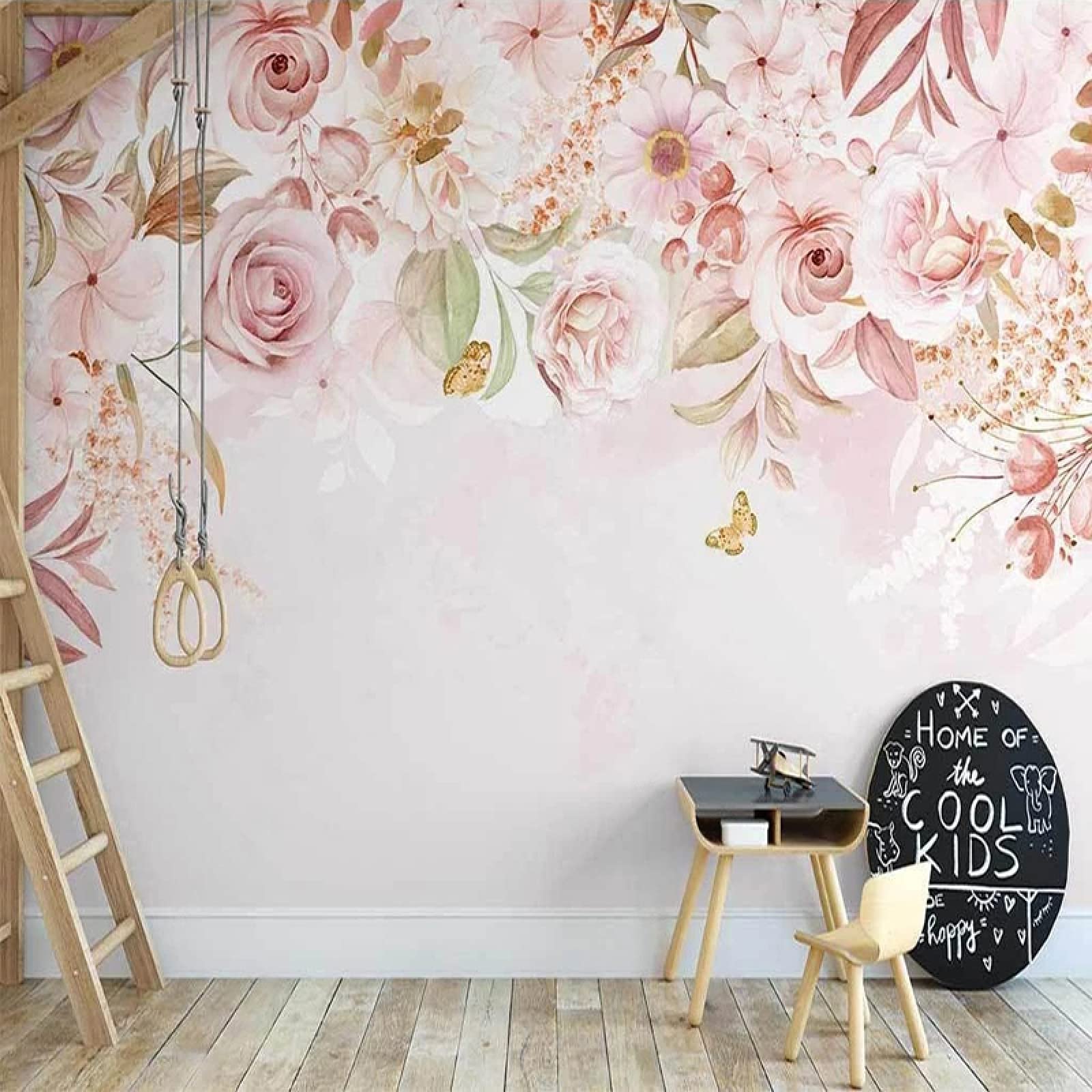 Papier peint fleurs pastorales pour insuffler de la romance et de la douceur