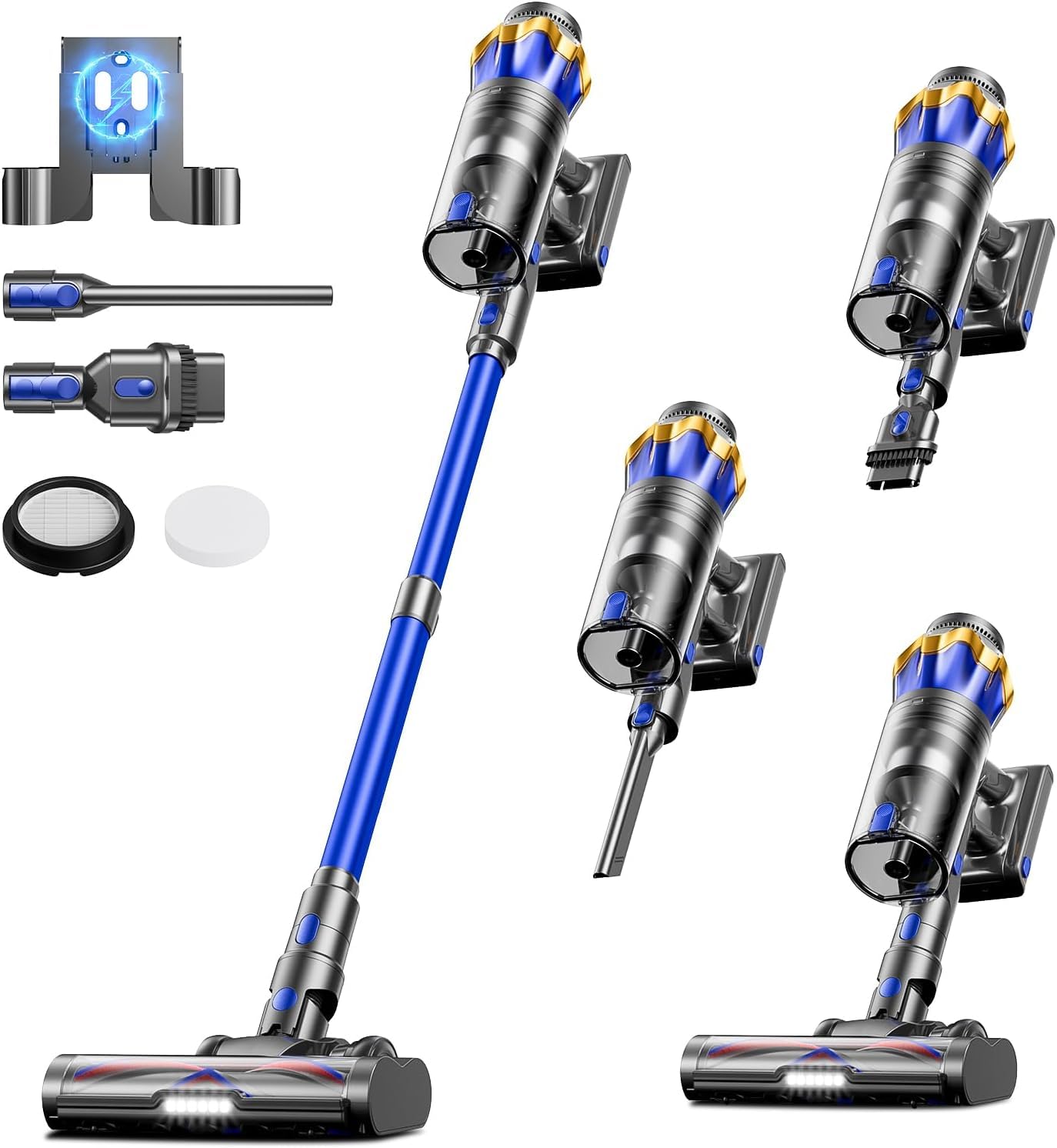 Cordless Vacuum Cleaner — Upgraded 650W 60KPA 70Mins Cordless Stick