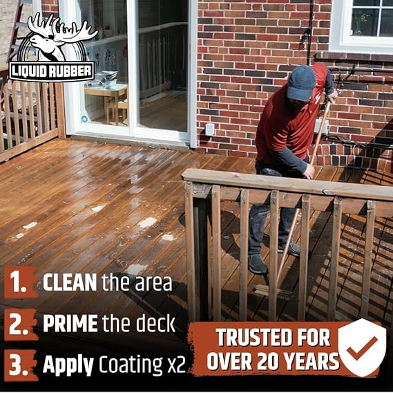Liquid Rubber Deck Coating Bundle