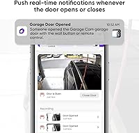 Vista 3 de OCCHI Abridor inteligente de puerta de garaje con cámara, control inteligente de garaje, compatible con Seguridad+ 2.0, detecta el estado
