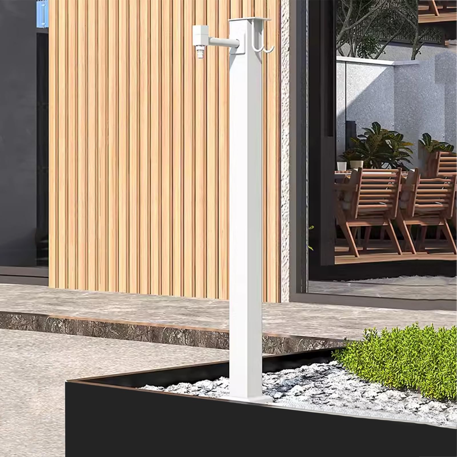 BHGFYXBS Outdoor Faucet Vertical Garden Water Column Water Spigot Freestanding Hose Stand,For Watering/Irrigation,size_name-80cm