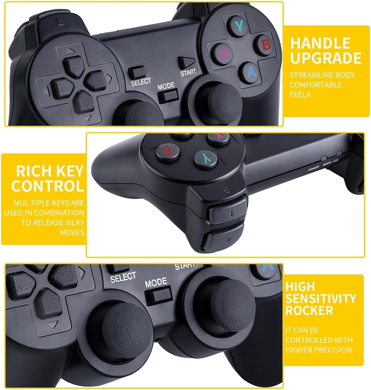 Wireless Retro Handheld Game Console, Built-in 20,000+ Plug-and-Play Retro Video Games, with 18 Classic Simulators, 4K HD HDMI Output and Dual 2.4G Wireless Controller, Easter Birthday Gift 7 710DnCMKmsL. AC SL1500