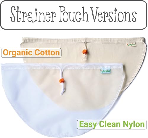 Miniatura 7 de Bolsa coladora de yogur griego, nailon ultrafino de 100 micrones (16 x 9 pulgadas)