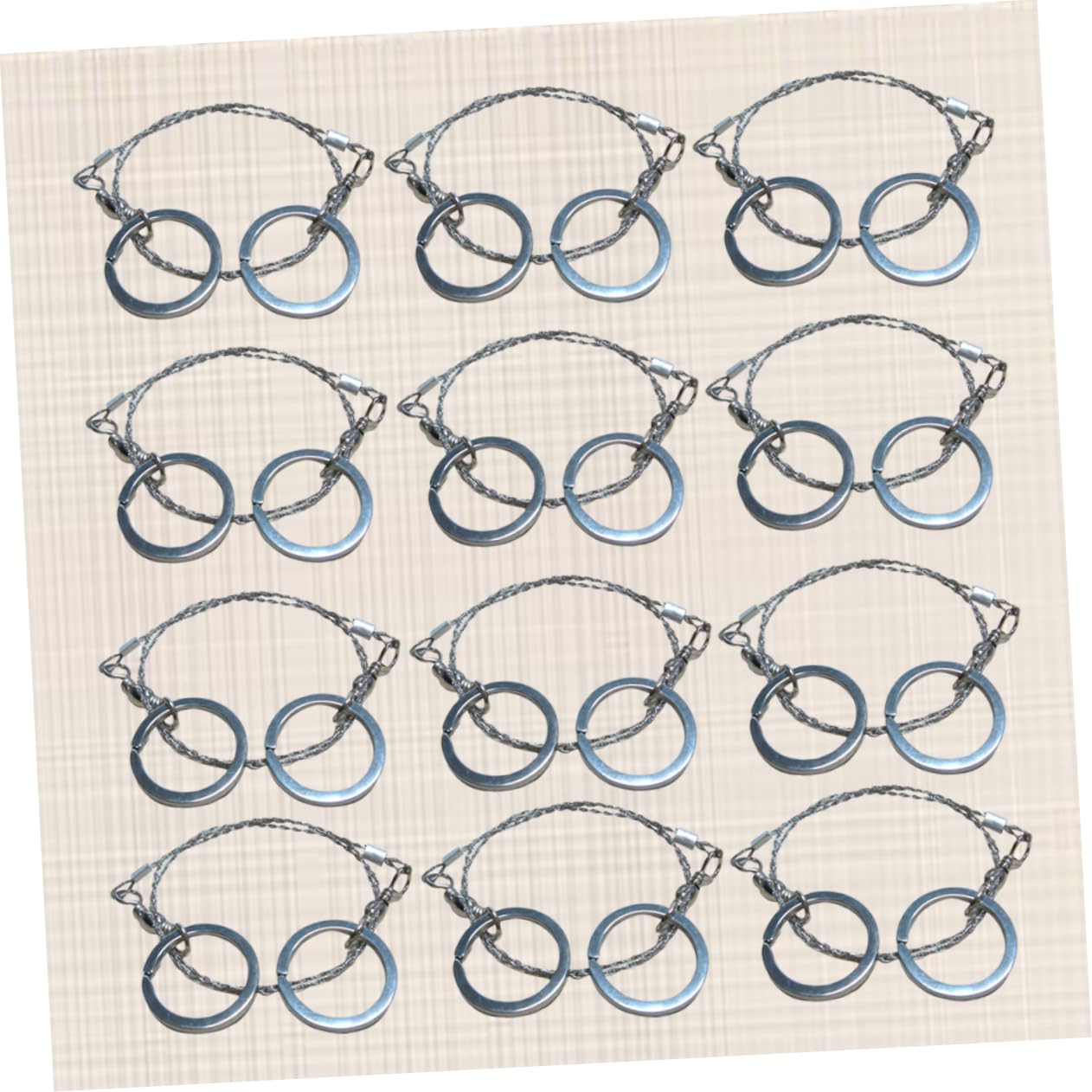 Gadpiparty Portable Wire for Hiking Camping Hunting 12pcs Outdoor Survival Saw Survival Supplies