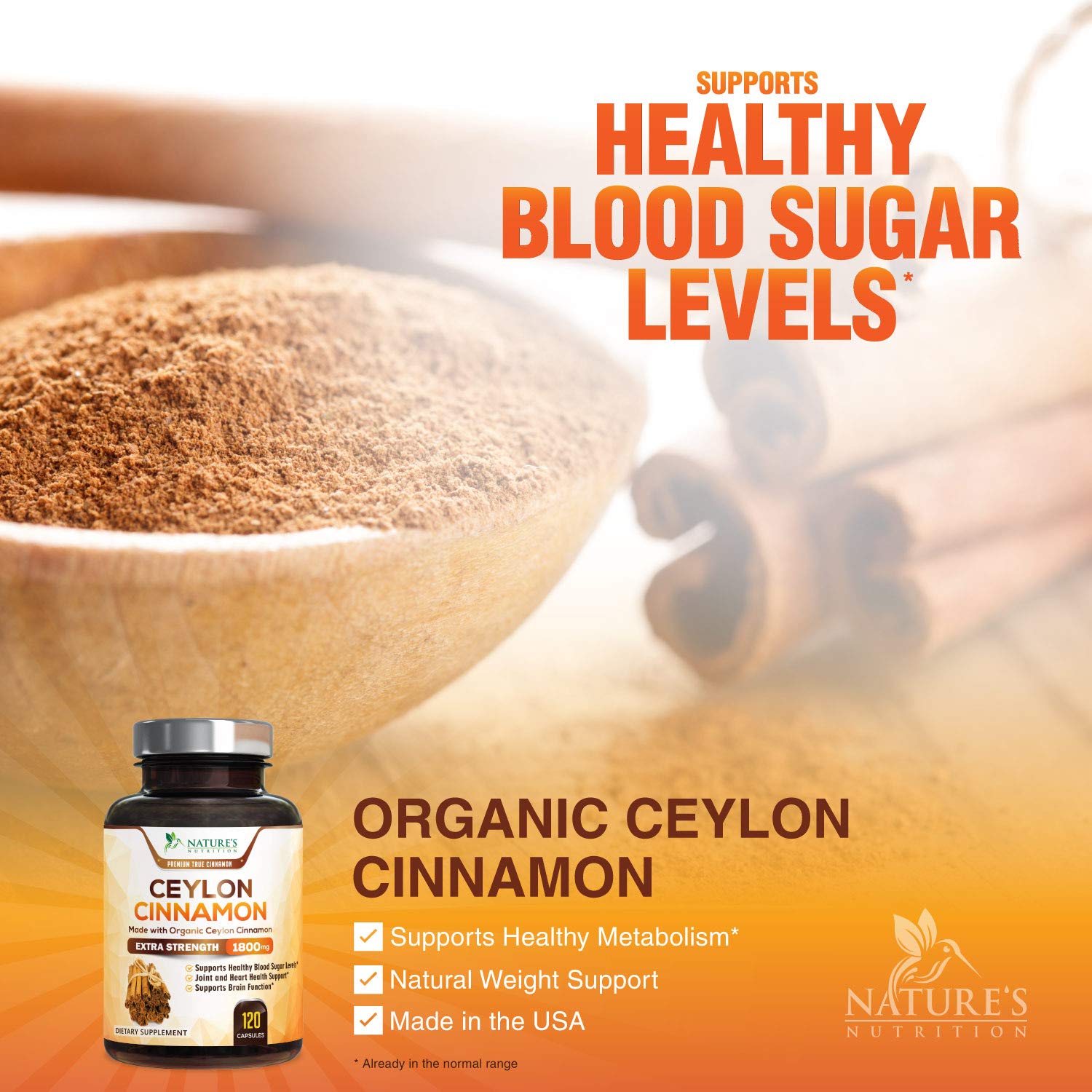 Certified Organic Ceylon Cinnamon (Made with Organic Ceylon Cinnamon