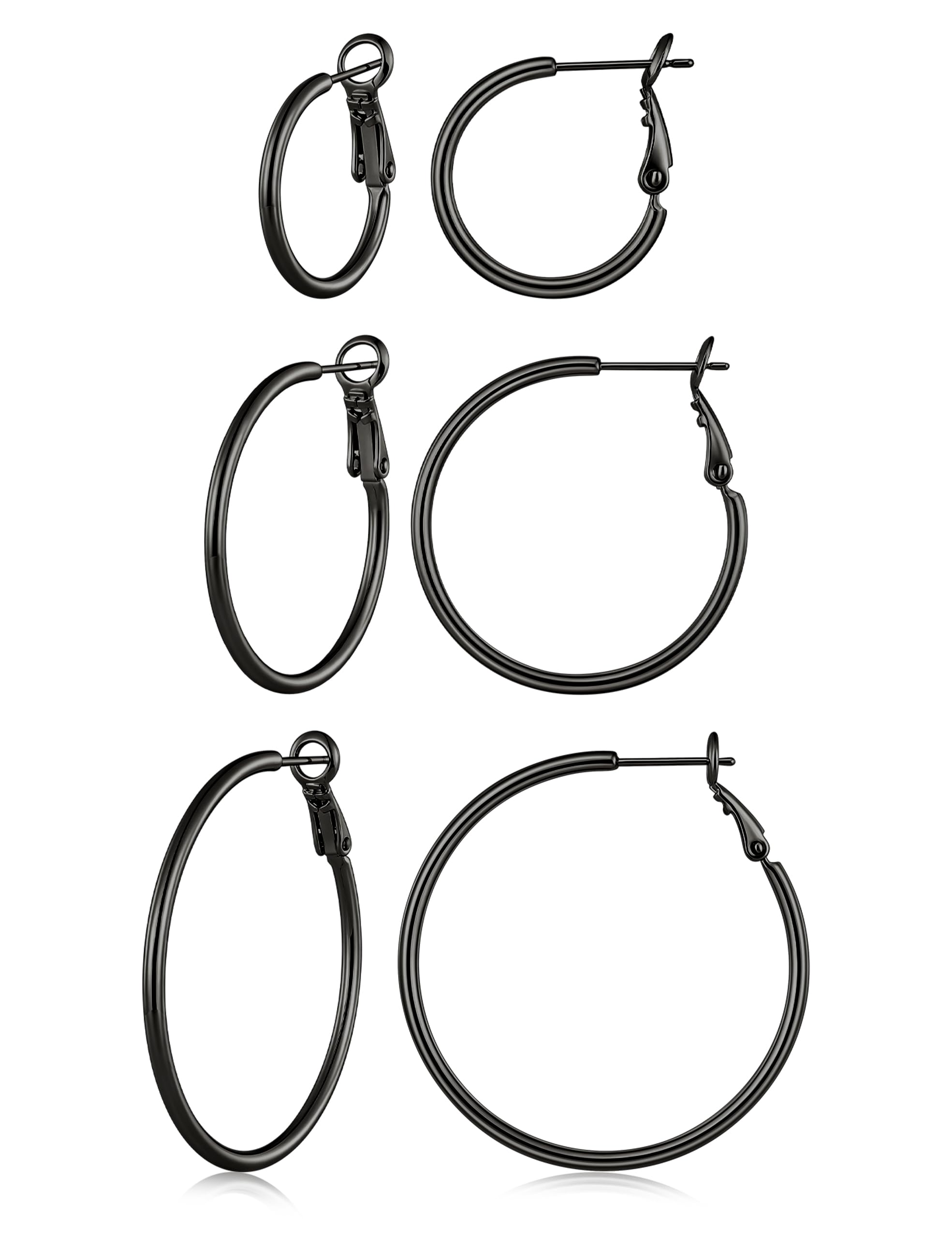 Gacimy Gold Hoop Earrings for Women, 14K Gold Plated Thin Hoops