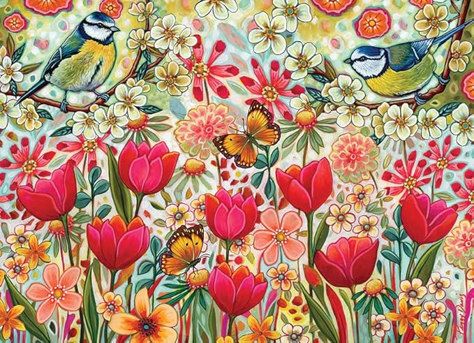 Cobble Hill 500 Piece Puzzle - Island Paradise With Sample Poster, Made In USA Eco-Friendly