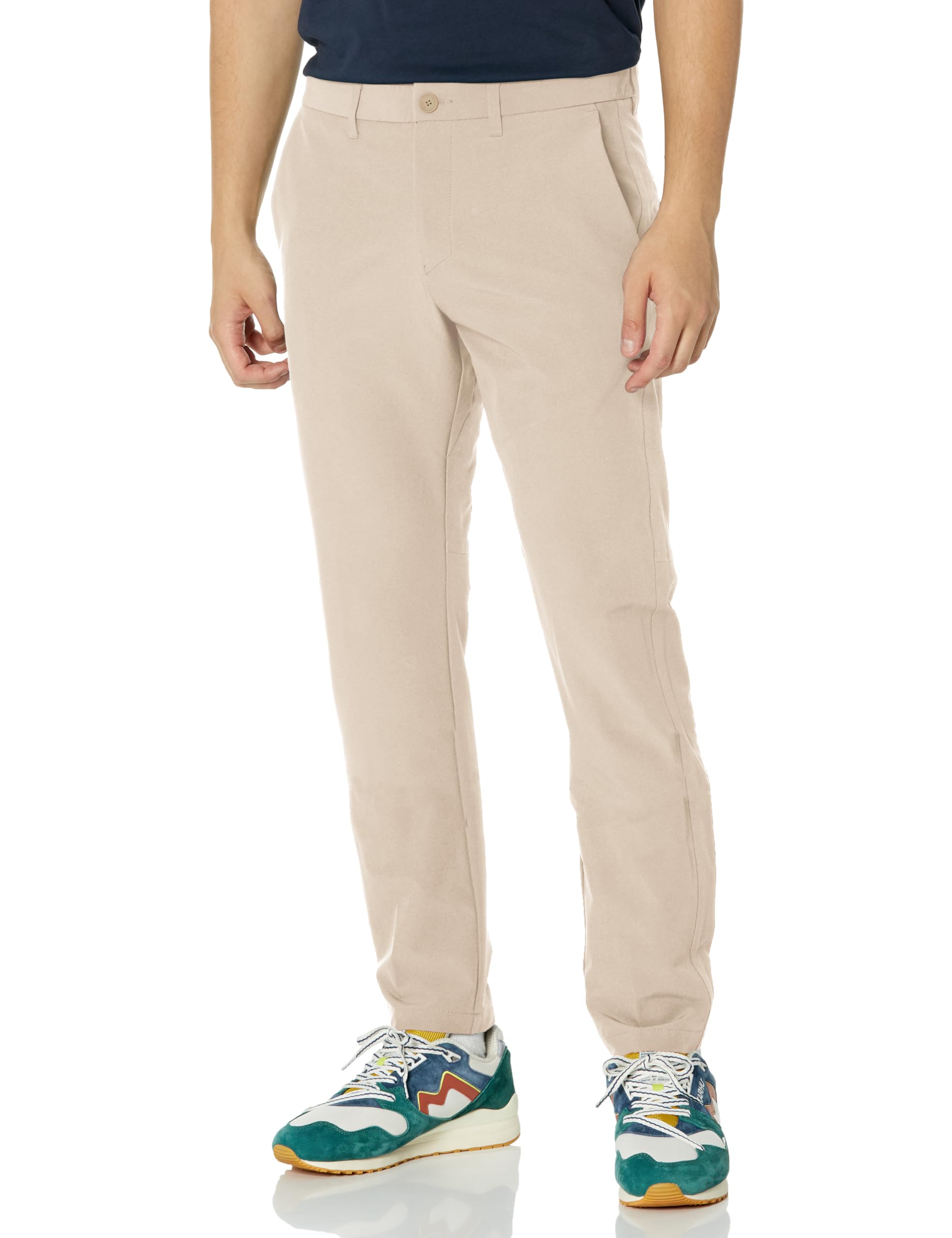 BOSS Mens Slim Fit Tapered Leg Trousers in Technical Sport Fabric