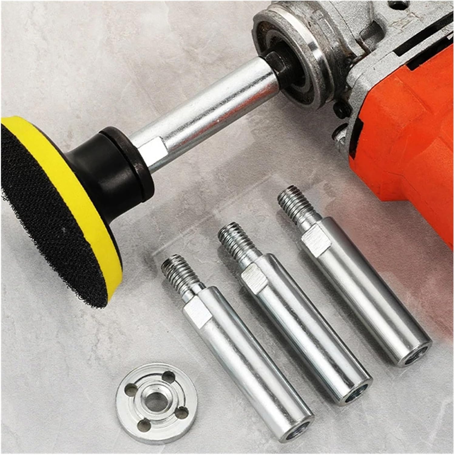 Adapter for Angle Grinder Angle Grinder Holder Angle Grinder Extension Connecting Rod M14 Thread Adapter Extension Rod 80mm Polishing Pad Grinding Connection Rod Accessories
