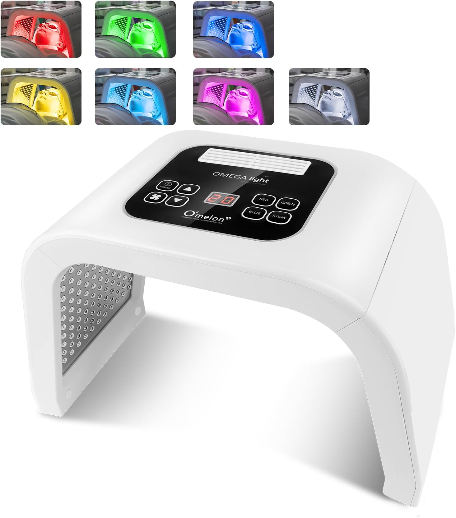 Led Face Mask Light Therapy,7-Color LED Light Therapy for Face,Face/Body Skin Care Tools and Equipment for Home Spa Skin Care