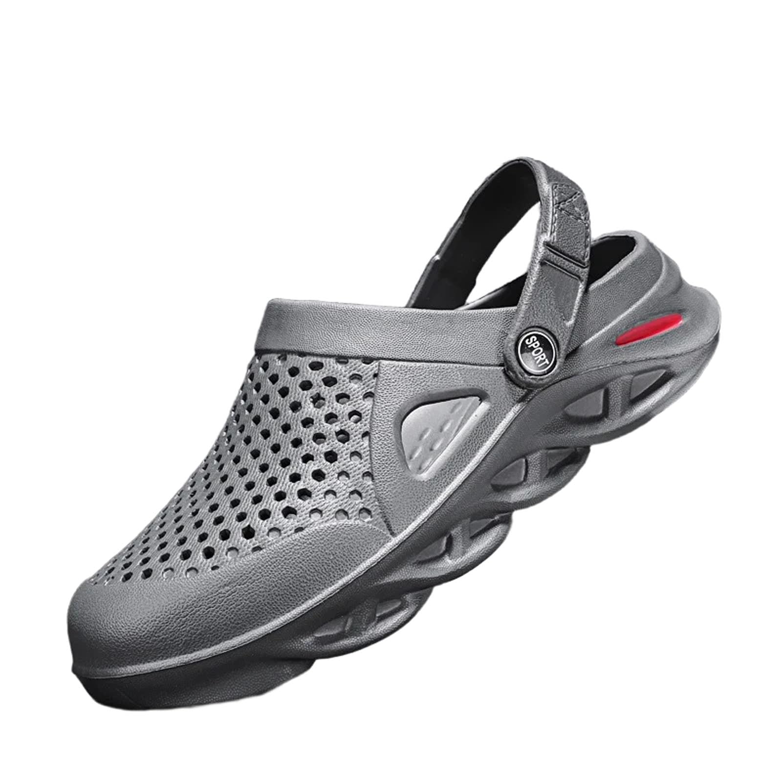 SECHRITE Clogs for Men Slip on Rubber Clogs Summer Water Shoes Gardening Shoes