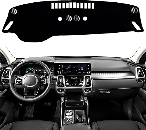 Biifoxee Cubierta de tablero personalizada para Kia Sorento 2021 2022, cubierta de salpicadero, protector de alfombrilla de salpicadero, accesorios