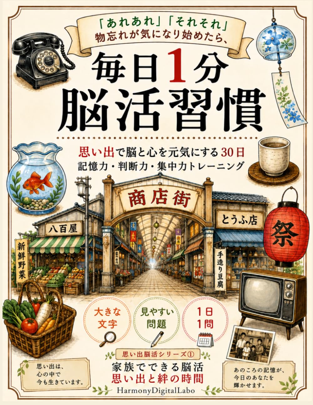 毎日1分 脳活習慣: 昭和の思い出で脳と心を元気にする30日 (あれあれ それそれ 能活習慣シリーズ)