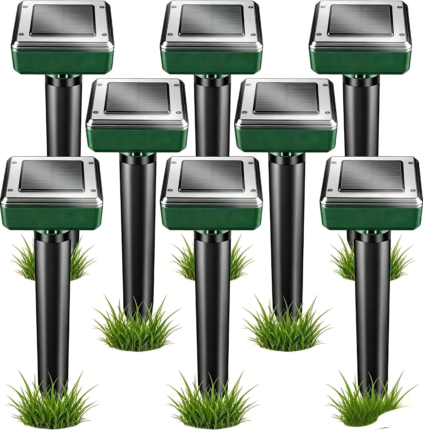 Photo 1 of Mole Repellent Solar Powered 8 Pack Sonic Mole Deterrent Spikes, Snake Gopher Vole Repellent for Lawn Garden & Yard Gopher Deterrent, Groundhog Repellent