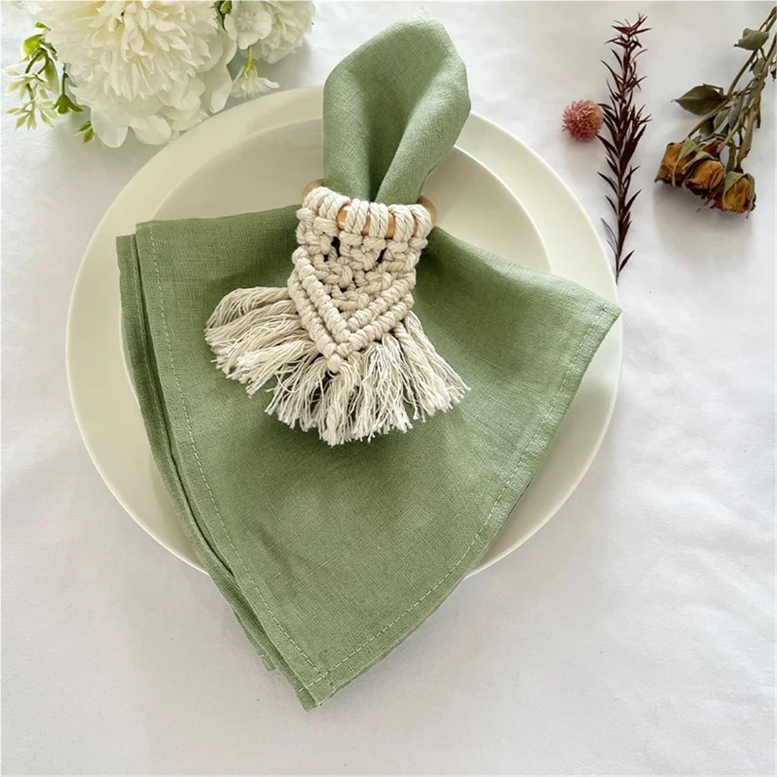 Servilletas de poliéster Grueso Reutilizables for Cocina, Comedor, decoración Bodas, 40 x cm